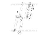 Fork/steering tube - Steering bearing unit