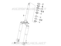 Fork/steering tube - Steering bearing unit