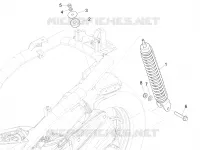 Rear suspension - Shock absorber/s