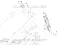 Rear suspension - Shock absorber/s