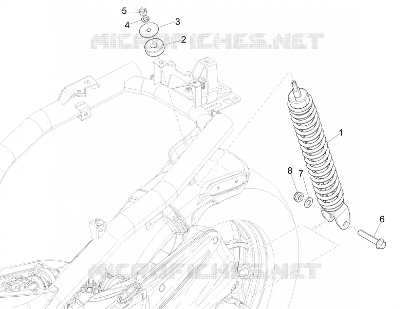 Rear suspension - Shock absorber/s