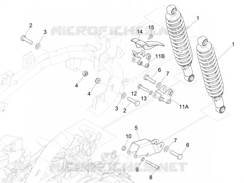 Rear suspension - Shock absorber/s