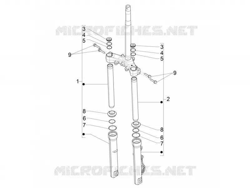 Fork's components (Kayaba)