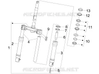 Fork/steering tube - Steering bearing unit