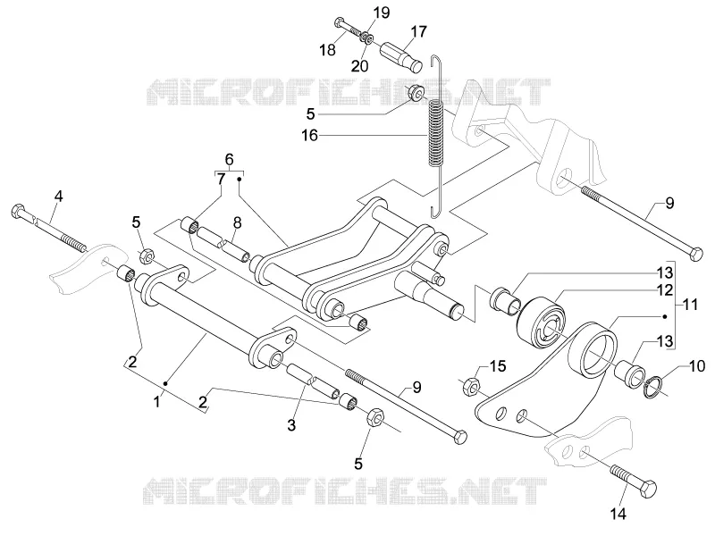 Swinging arm