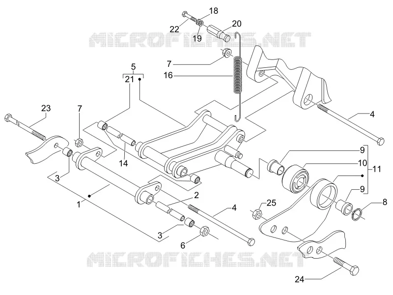 Swinging arm