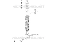 Rear suspension - Shock absorber/s