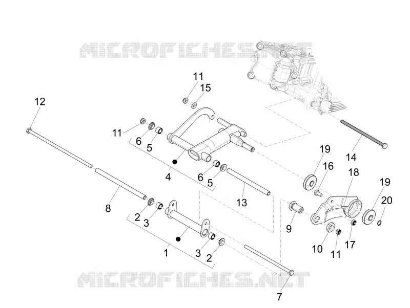 Swinging arm