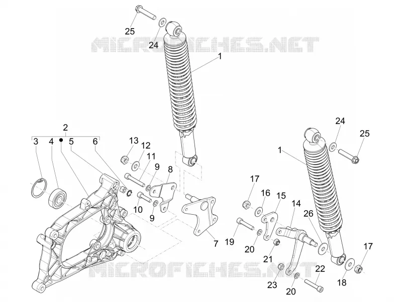 Rear suspension - Shock absorber/s