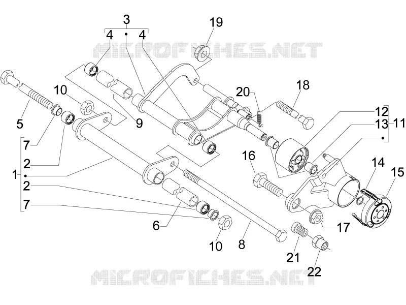 Swinging arm