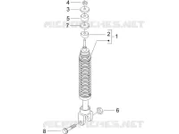 Rear suspension - Shock absorber/s