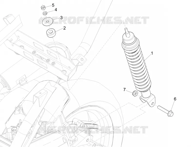Rear suspension - Shock absorber/s