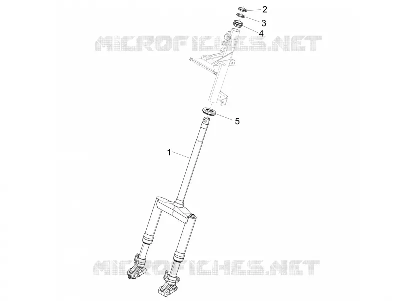 Fork/steering tube - Steering bearing unit