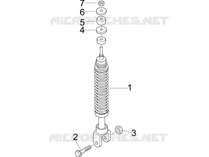 Rear suspension - Shock absorber/s