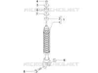 Rear suspension - Shock absorber/s