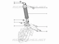 Rear suspension - Shock absorber/s