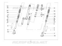 Fork/steering tube - Steering bearing unit