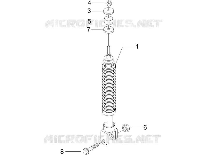 Rear suspension - Shock absorber/s