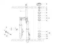 Fork/steering tube - Steering bearing unit