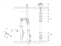 Fork/steering tube - Steering bearing unit