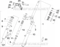 Fork/steering tube - Steering bearing unit