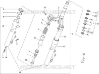 Fork/steering tube - Steering bearing unit