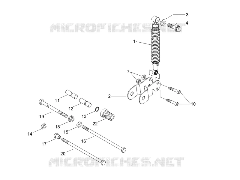 Rear suspension - Shock absorber/s