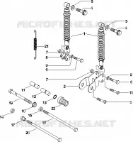 Rear suspension - Shock absorber/s