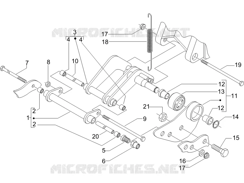 Swinging arm
