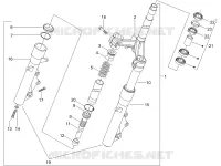 Fork/steering tube - Steering bearing unit