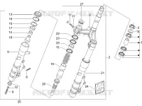 Fork/steering tube - Steering bearing unit