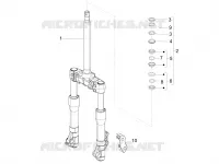 Fork/steering tube - Steering bearing unit