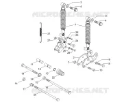 Rear suspension - Shock absorber/s