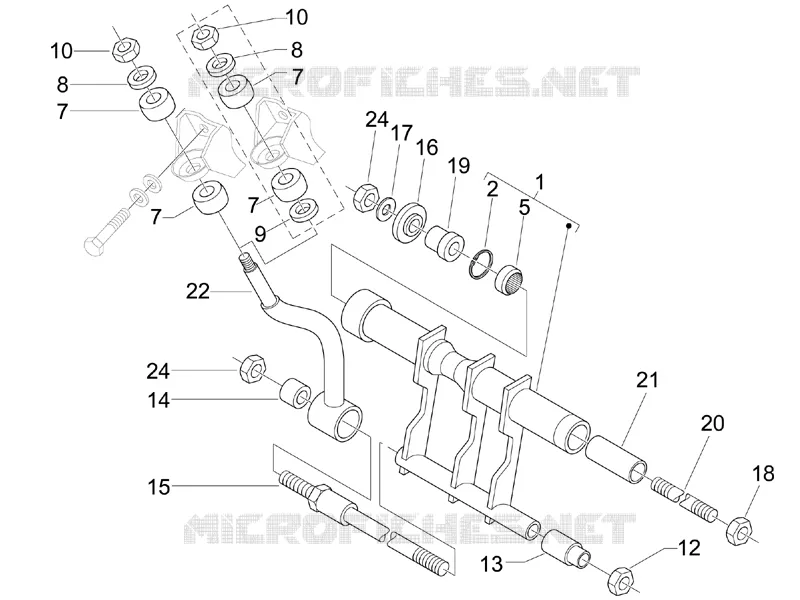 Swinging arm