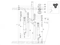 Fork/steering tube - Steering bearing unit