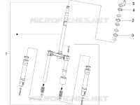Fork/steering tube - Steering bearing unit