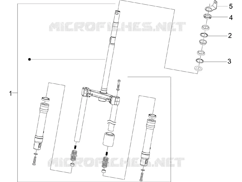 Fork/steering tube - Steering bearing unit