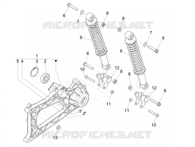 Rear suspension - Shock absorber/s