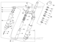 Fork/steering tube - Steering bearing unit