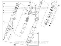 Fork/steering tube - Steering bearing unit