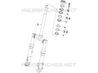 Fork/steering tube - Steering bearing unit