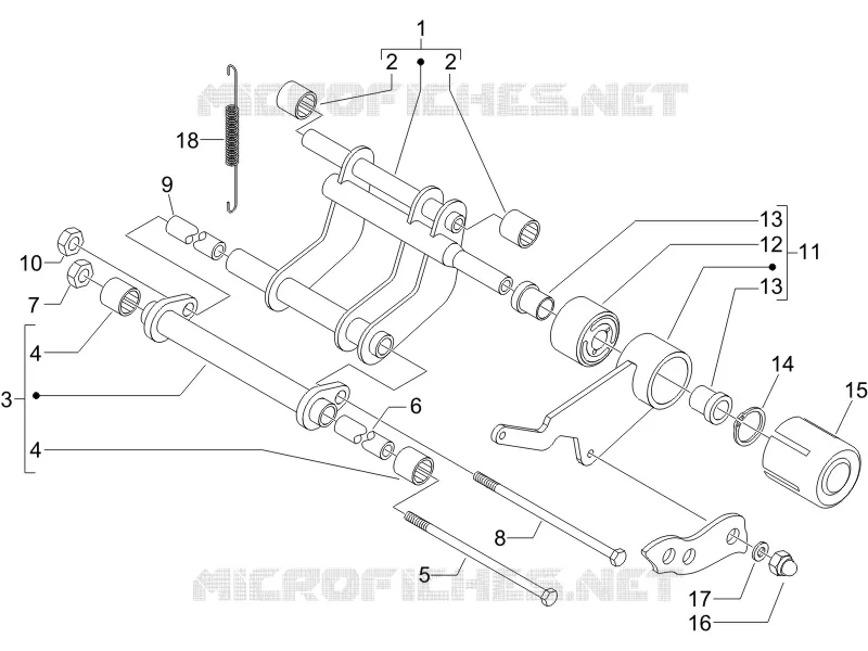 Swinging arm