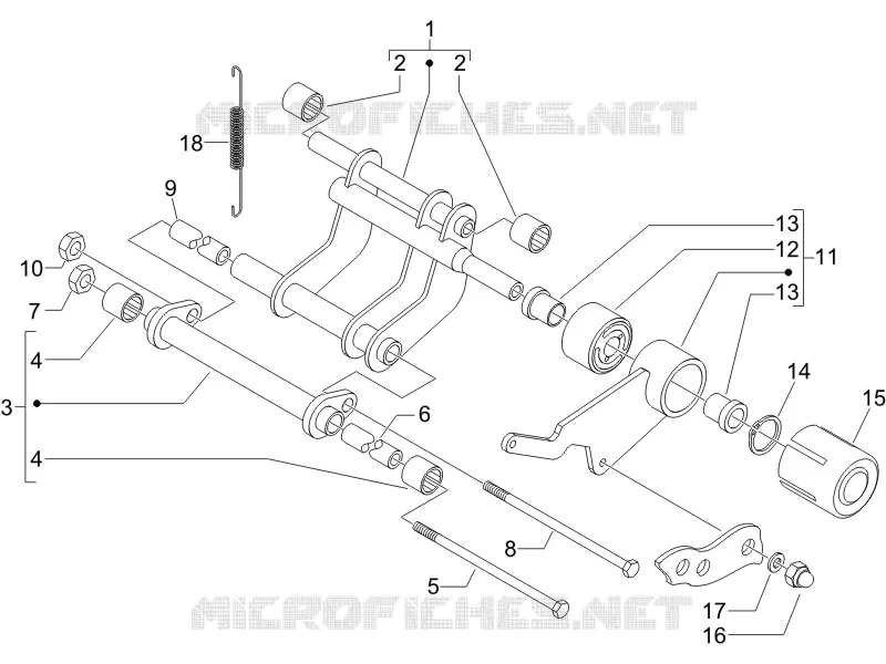 Swinging arm