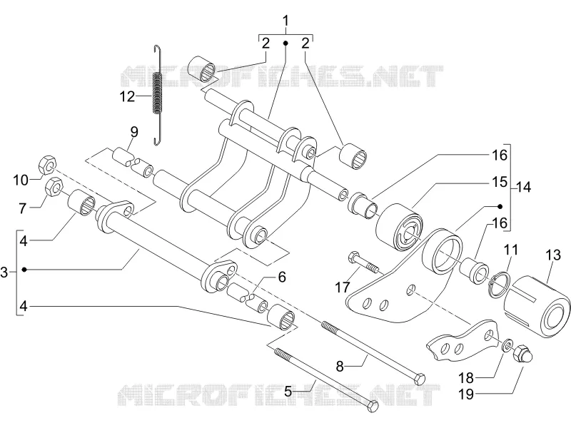 Swinging arm