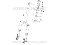 Fork/steering tube - Steering bearing unit