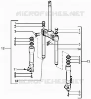 Fork's components (Kayaba)