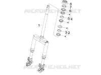 Fork/steering tube - Steering bearing unit
