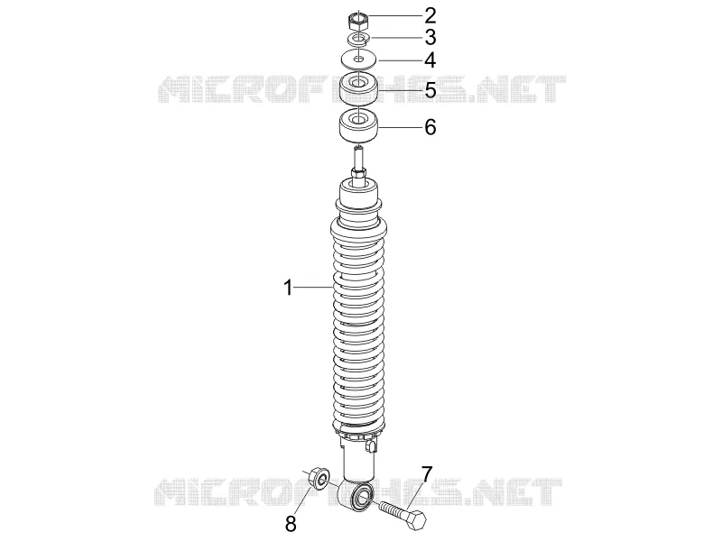 Rear suspension - Shock absorber/s