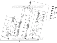 Fork/steering tube - Steering bearing unit