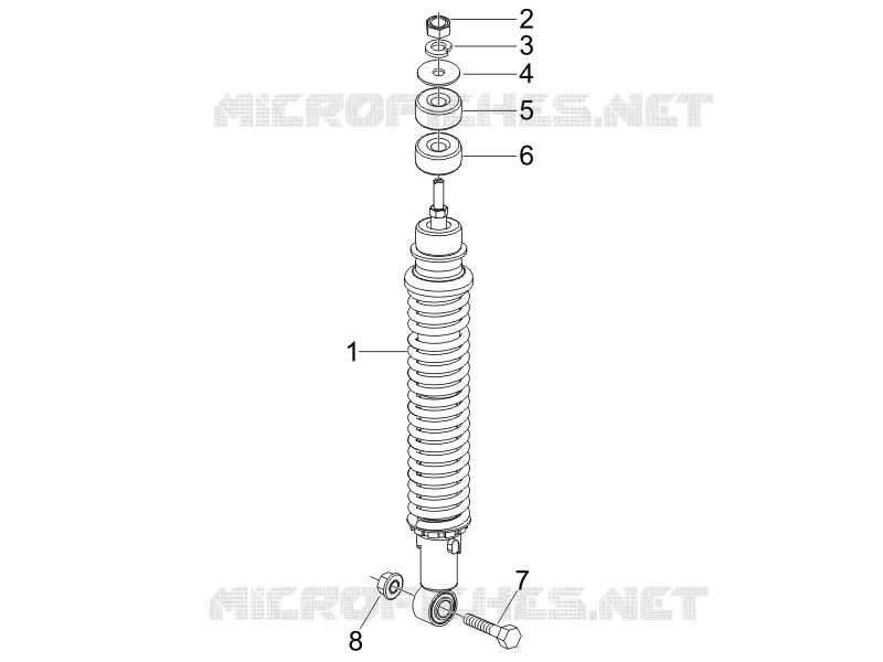 Rear suspension - Shock absorber/s